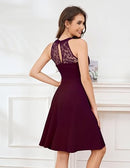 Women’s Halter Lace Cocktail Dress | A-Line Homecoming Dress