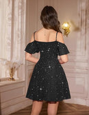 Women’s Sparkly Sequin Cocktail Dress | A-Line Homecoming Dress