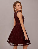 Women’s Floral Lace Cocktail Dress | A-Line Wedding Guest Dress