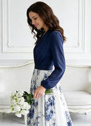Women’s Floral Boho Maxi Dress | Long Sleeve Wedding Guest Dress