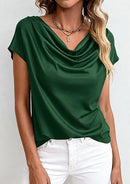Women’s Cowl Neck Blouse | Dressy Business Casual Work Top