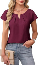 Women’s Business Casual Blouse | Short Sleeve Work Top